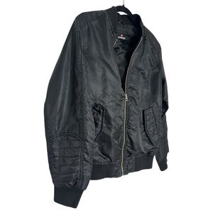 South Pole Black Bomber Jacket Boys Y2K 14-16